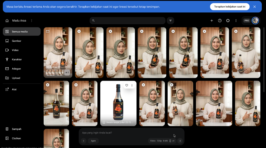 Google Flow Madu Araa